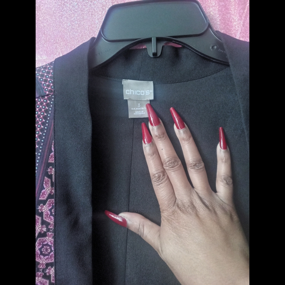 🆕 LISTING!! CHICO'S PATTERNED PRINTED BLAZER - image 2